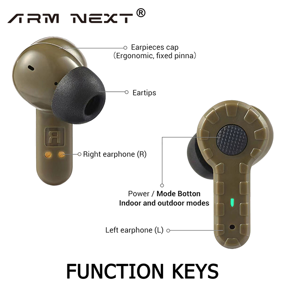 Shooting Ear Muff - ARM NEXT Tactical Headset Anti-Noise Earplugs