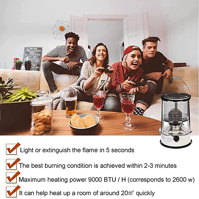 4.6L/6L Kerosene Heater Portab - Outdoor Hunting Heater recension och pris