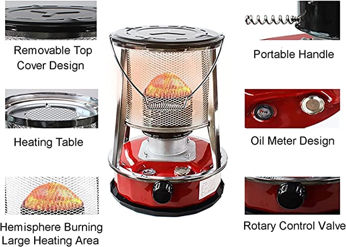 4.6L/6L Kerosene Heater Portab - Outdoor Hunting Heater recension och pris