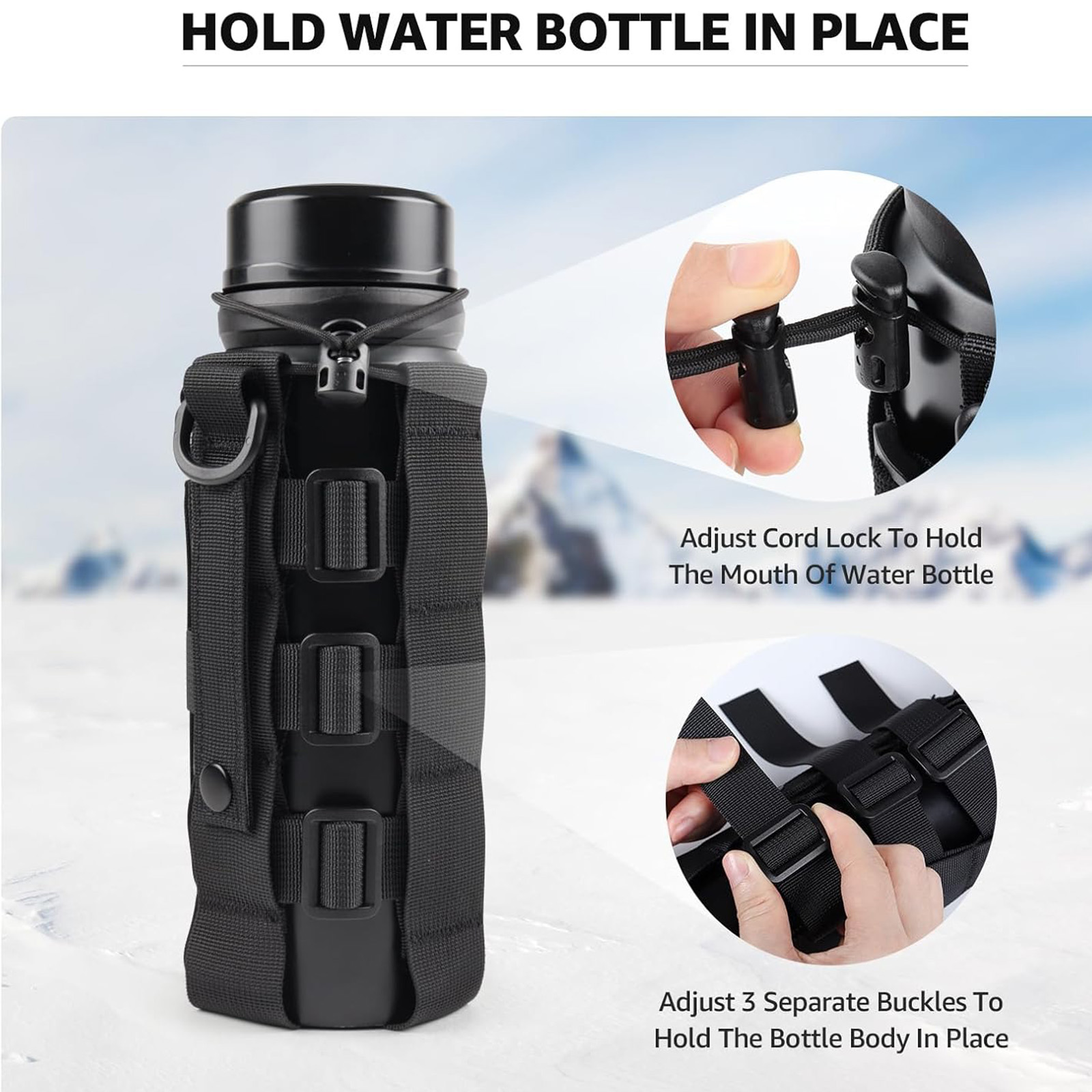 Molle Water Bottle Holder Pouc - Outdoor Hunting Backpack recension och pris