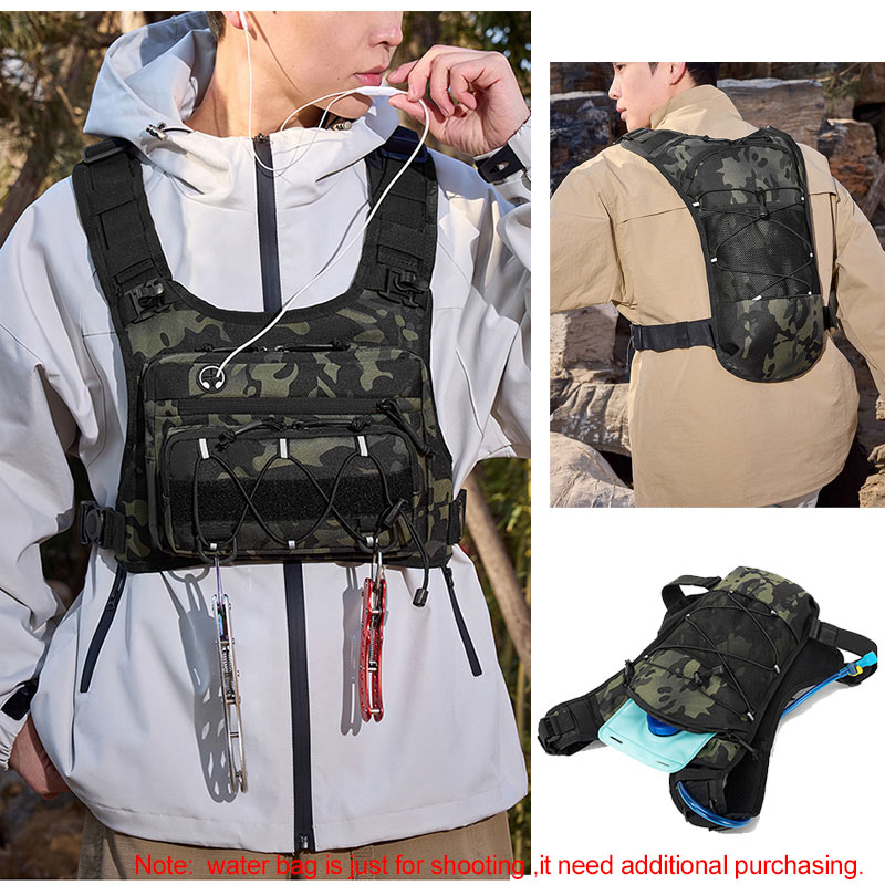 Tactical Bag Front Chest Rig V - Outdoor Hunting Backpack recension och pris
